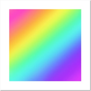 Rainbow Gradient Posters and Art